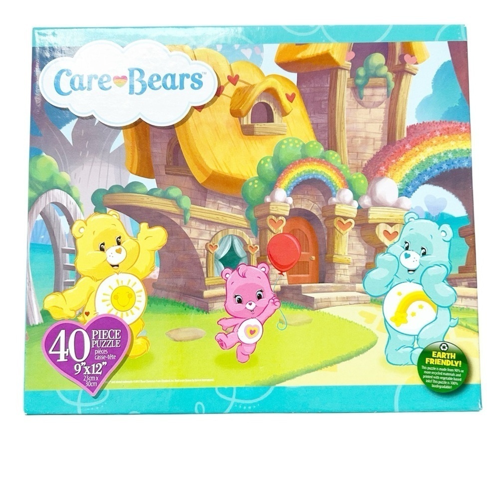 Care Bears Puzzle 40 piecek 2013 Funshine Bear Wonderheart Bear & Wish Bear